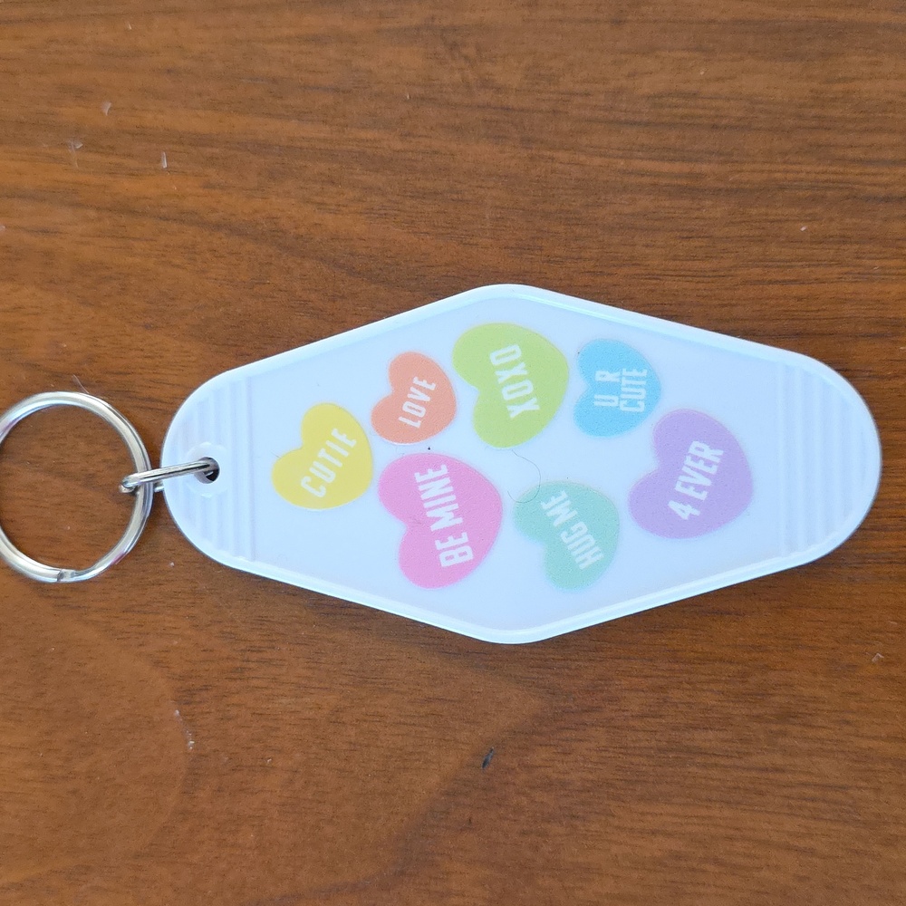 Valentine's Themed Handmade Keychain NEW